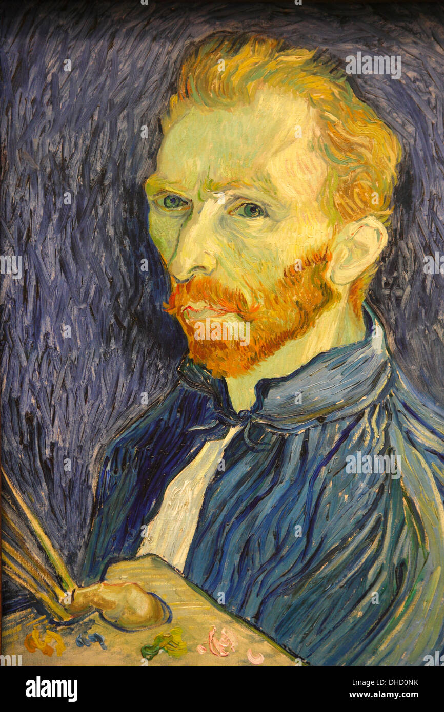 Autoportrait de Van Gogh, National Gallery of Art, Washington D.C., États-Unis Banque D'Images