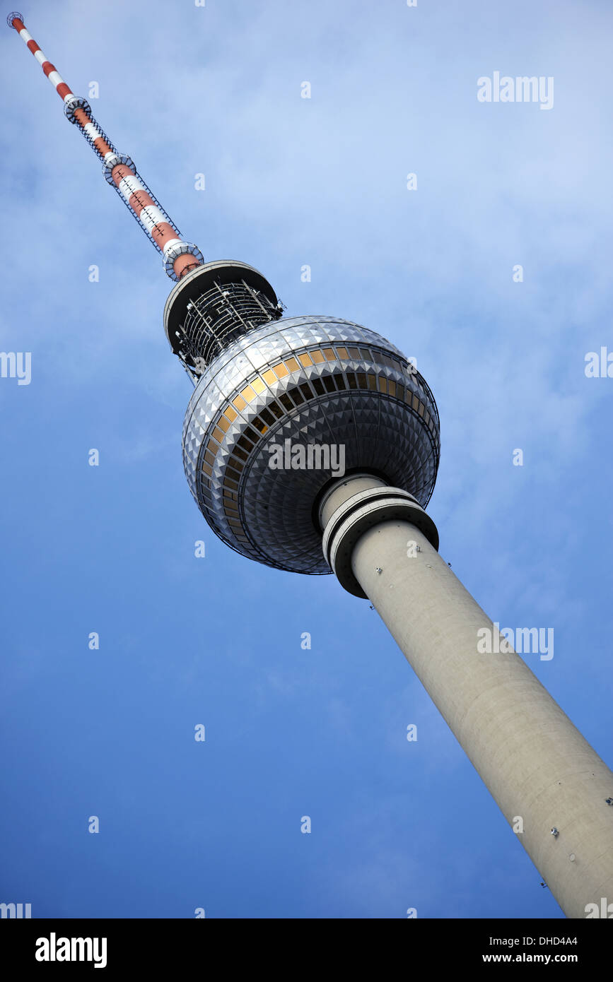 La tour de télévision de Berlin, Allemagne Banque D'Images