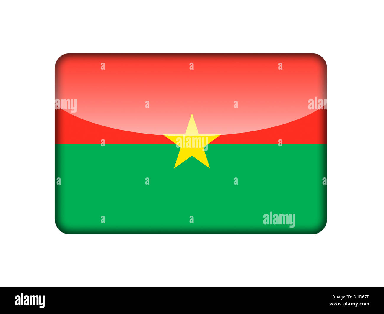 Le drapeau du Burkina Faso Banque D'Images