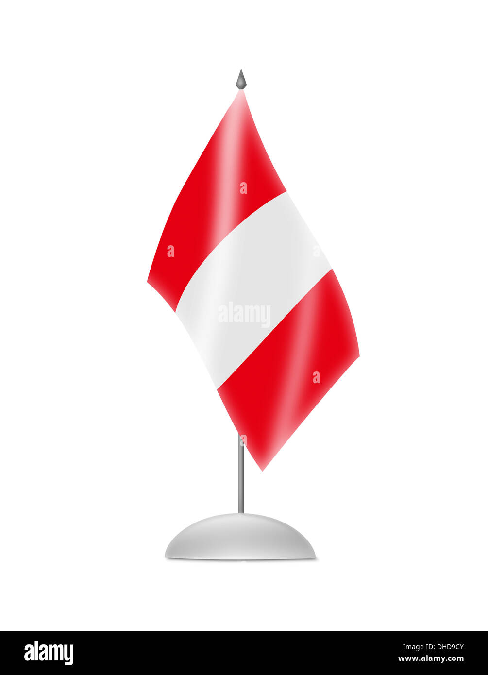 Le drapeau du Pérou Banque D'Images