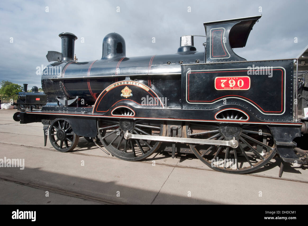 National Railway Museum's Shildon museum, County Durham avec machine à vapeur Hardwicke. Banque D'Images