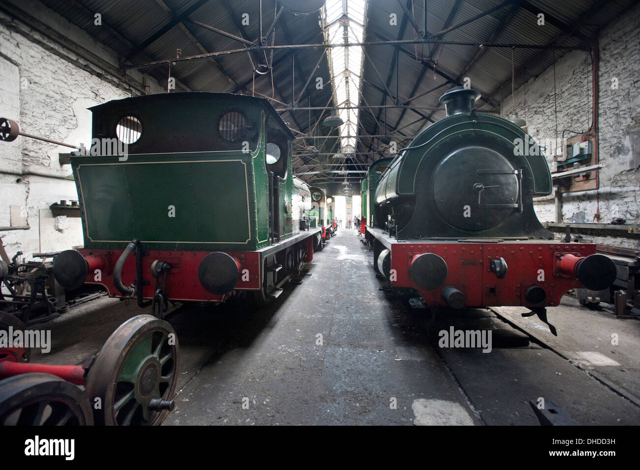 Deux Saddletank locomotives à vapeur Banque D'Images