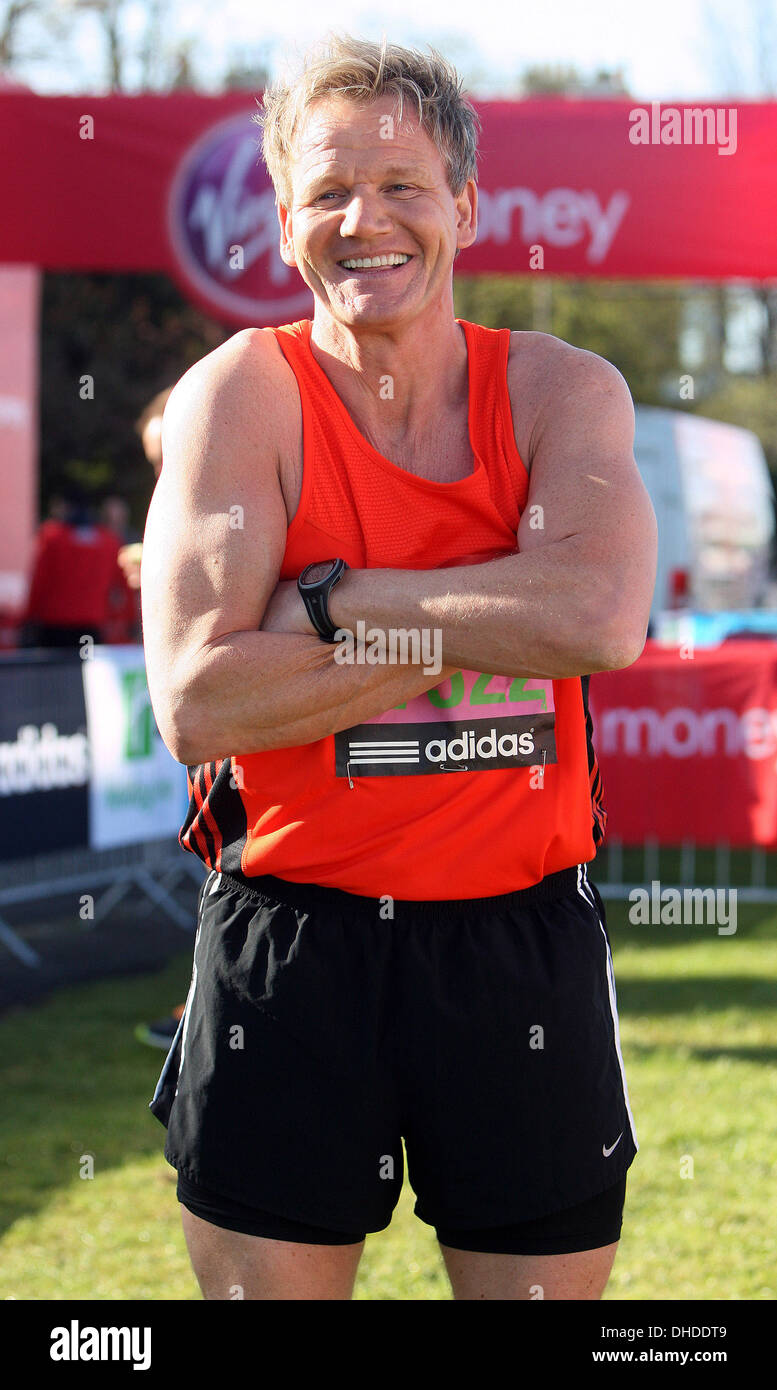 Gordon Ramsay La Vierge 2012 Marathon de Londres Londres, Angleterre - 22.04.12 Banque D'Images