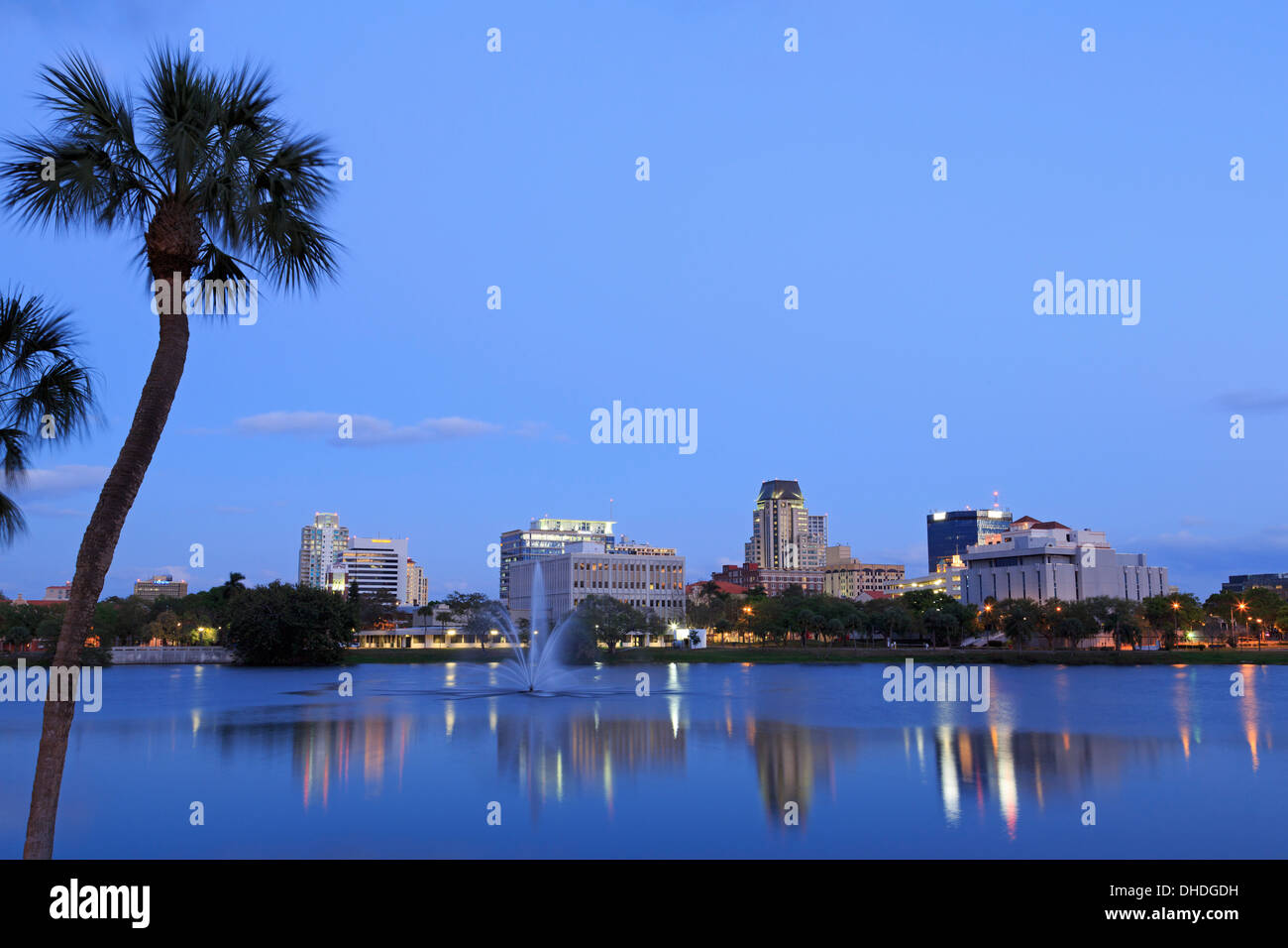 Mirror Lake, St. Petersburg, Tampa, Floride, États-Unis d'Amérique, Amérique du Nord Banque D'Images