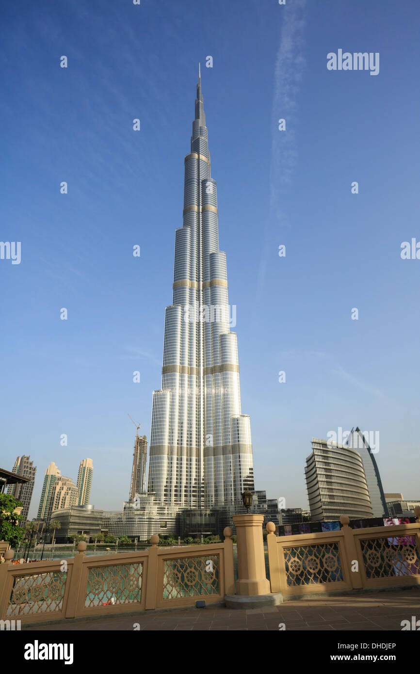 Burj Khalifa, Dubai, Émirats arabes unis, Moyen Orient Banque D'Images
