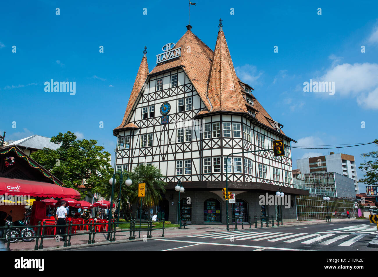 L'architecture coloniale de la ville allemande de Blumenau, Brésil Banque D'Images