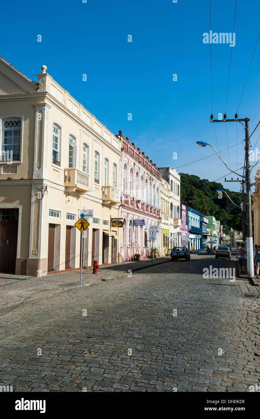 L'architecture coloniale à San Francisco do Sul, Brésil Banque D'Images