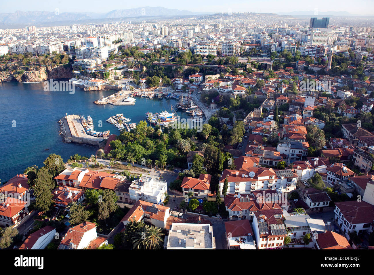 Petit Port à Kaleici, le quartier historique d'Antalya, Turquie Banque D'Images