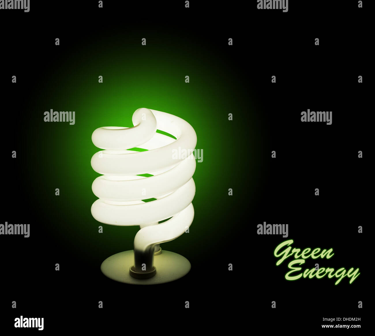 Eco-friendly, ampoule CFL Banque D'Images