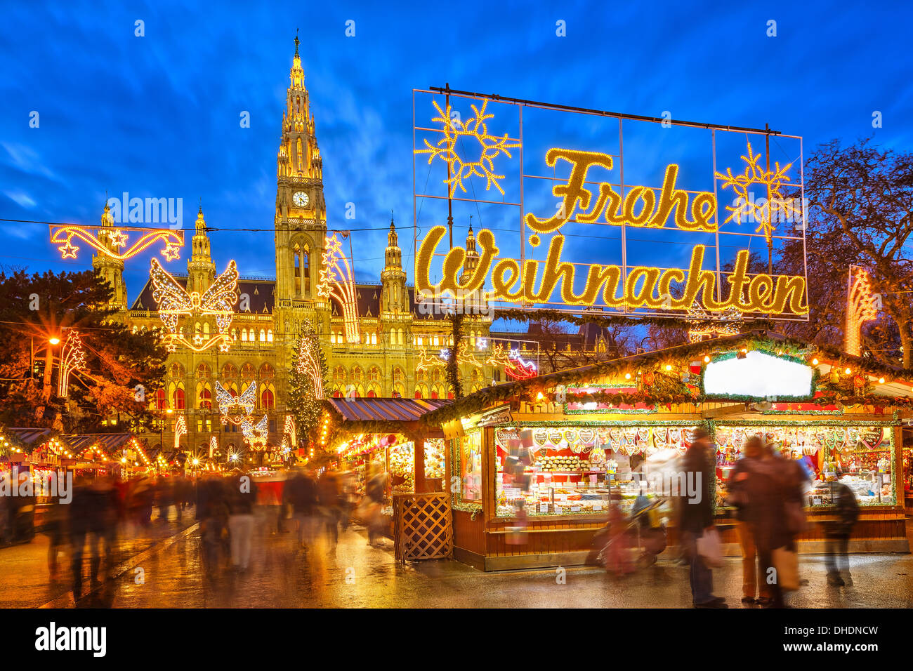 Marché de Noël à Vienne Banque D'Images