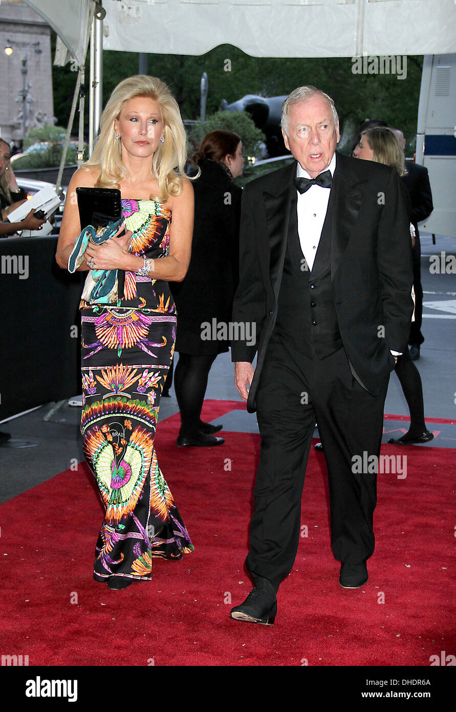 Madeleine Pickens et Boone Pickens au temps T 100 gala tenu à Frederick P. Rose Hall New York City USA - 24.04.12 Banque D'Images