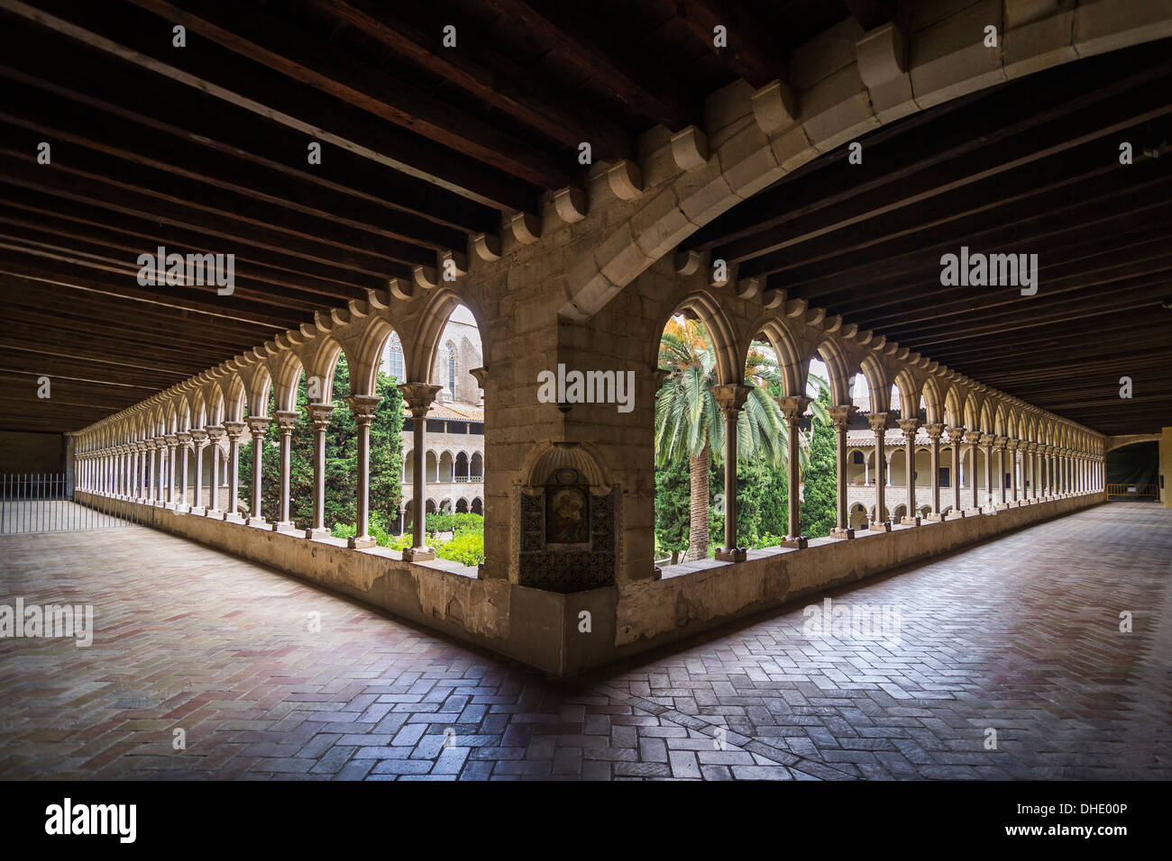 Cloître de Pedralbes Banque D'Images