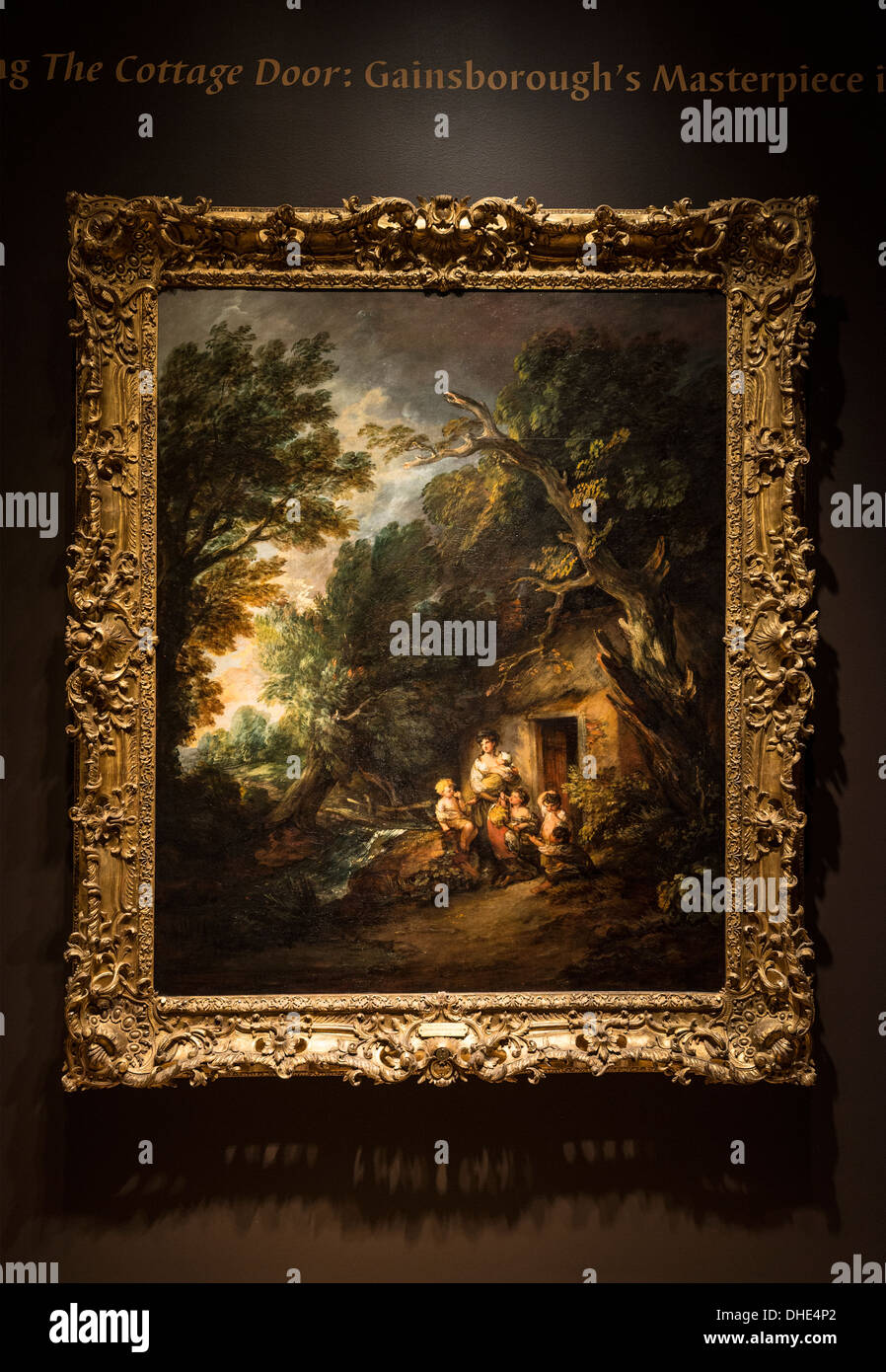 La porte du chalet, de Thomas Gainsborough est parmi ses toiles les plus célèbres. Banque D'Images
