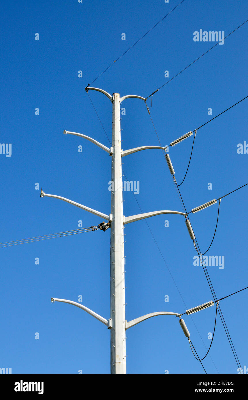 La transmission d'énergie électrique haute tension tower, USA Banque D'Images