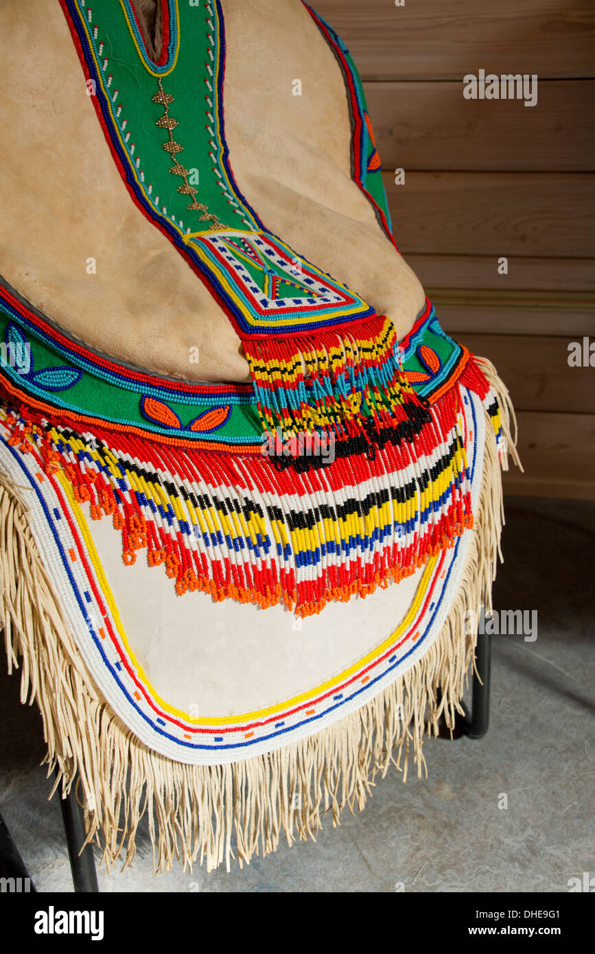 Au Canada, le Nunavut, rive ouest de la Baie d'Hudson, Région de Kivalliq, Arviat. Margaret Aniksak Visitors Center. Banque D'Images