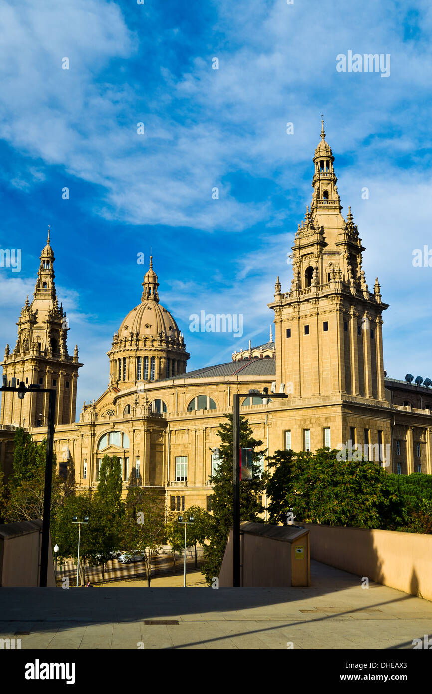 Palais National de Montjuic Banque D'Images