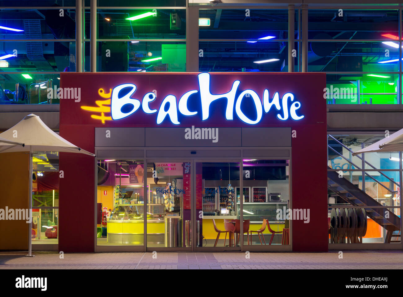 Le 'Beach House' amusement center à Glenelg, Adelaide. L'Australie du Sud, la station balnéaire la plus populaire de divertissement. Banque D'Images