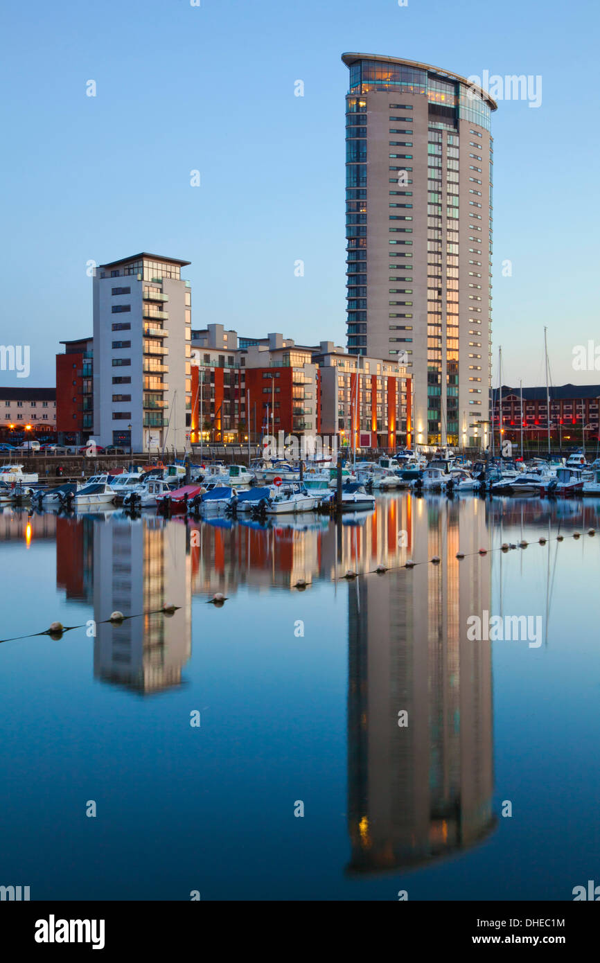 Dunstaffnage Marina, Swansea, Pays de Galles, Pays de Galles, Royaume-Uni, Europe Banque D'Images