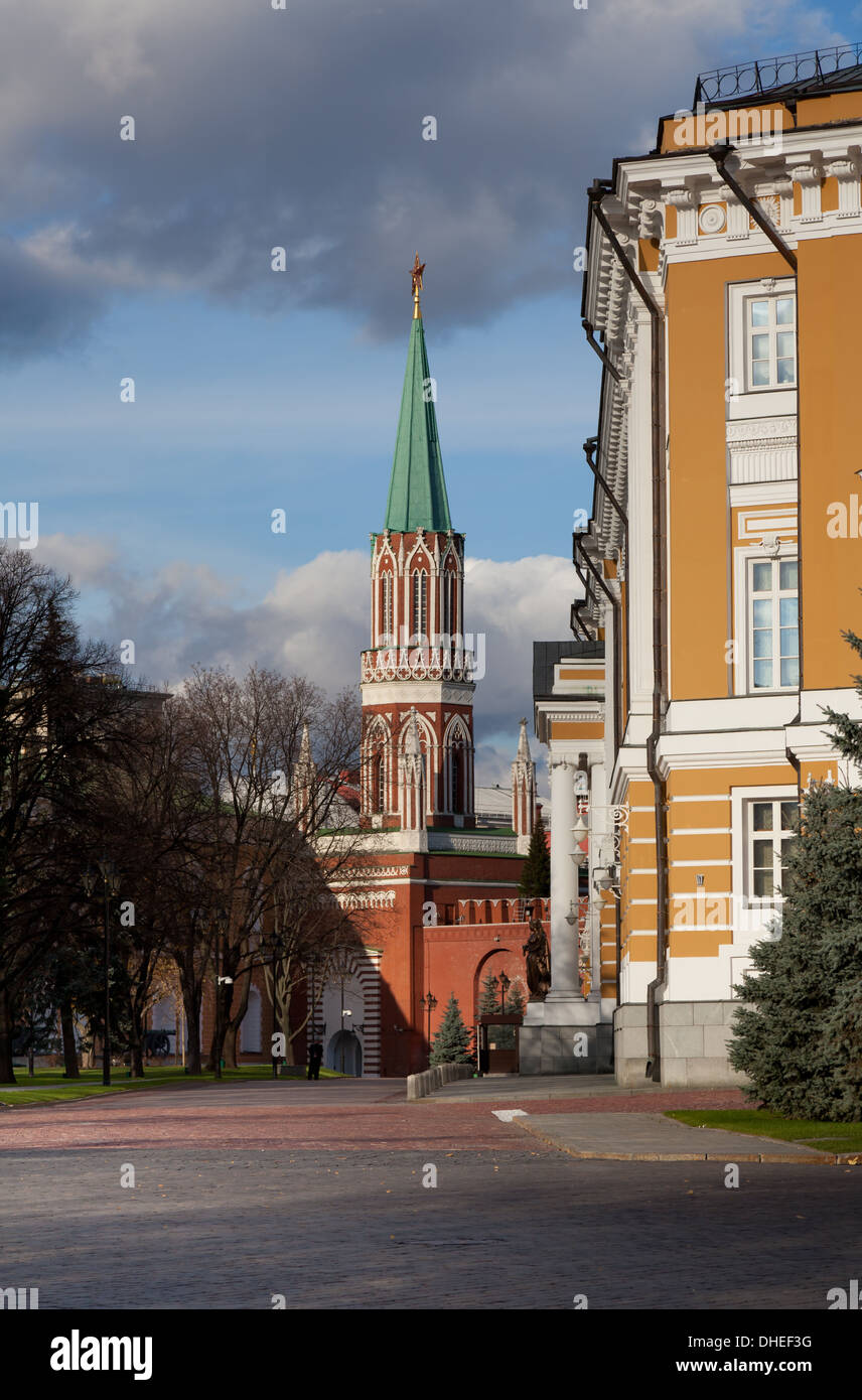 Tour nikolskaïa du Kremlin de Moscou, Russie Banque D'Images