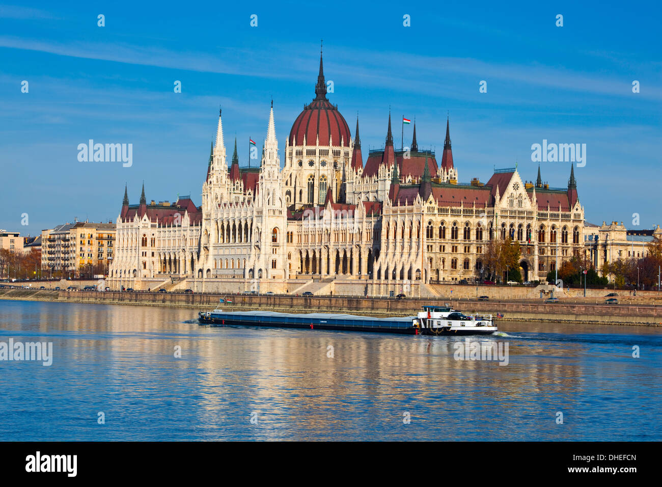 Bâtiment du Parlement hongrois, Budapest, Hongrie, Europe Banque D'Images