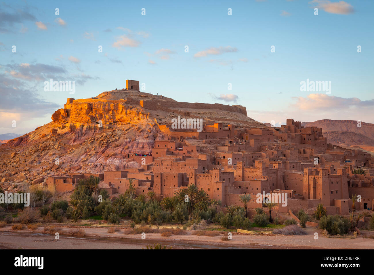 Ait Benhaddou, UNESCO World Heritage Site, Atlas, Maroc, Afrique du Nord, Afrique Banque D'Images