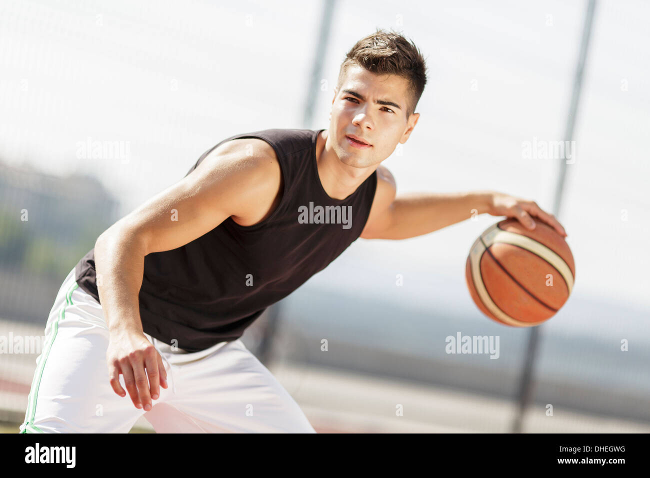 Joueur de basket-ball Banque D'Images