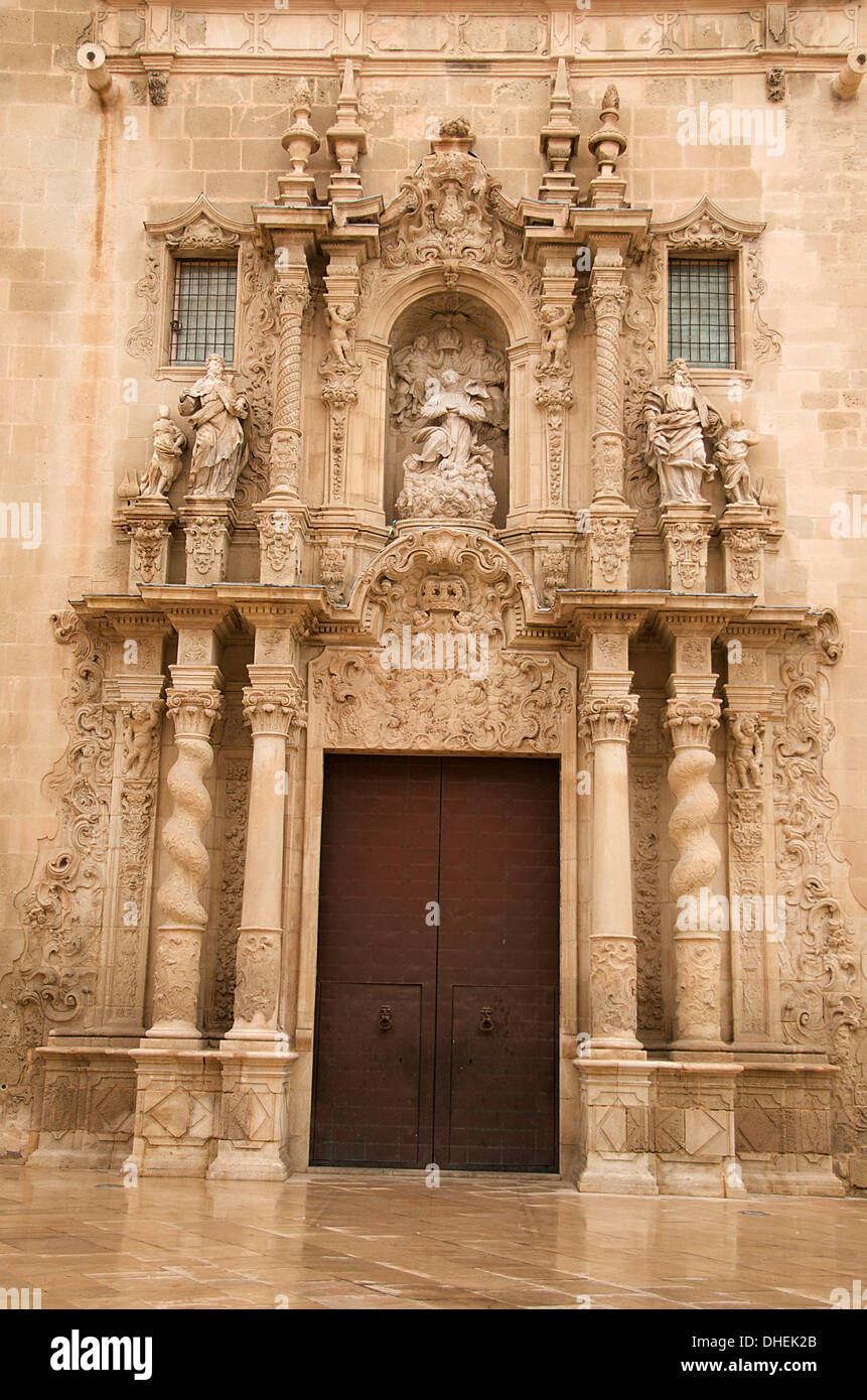 L'église Santa Maria, San Roque trimestre, Alicante, Valence, Espagne, Europe province Banque D'Images