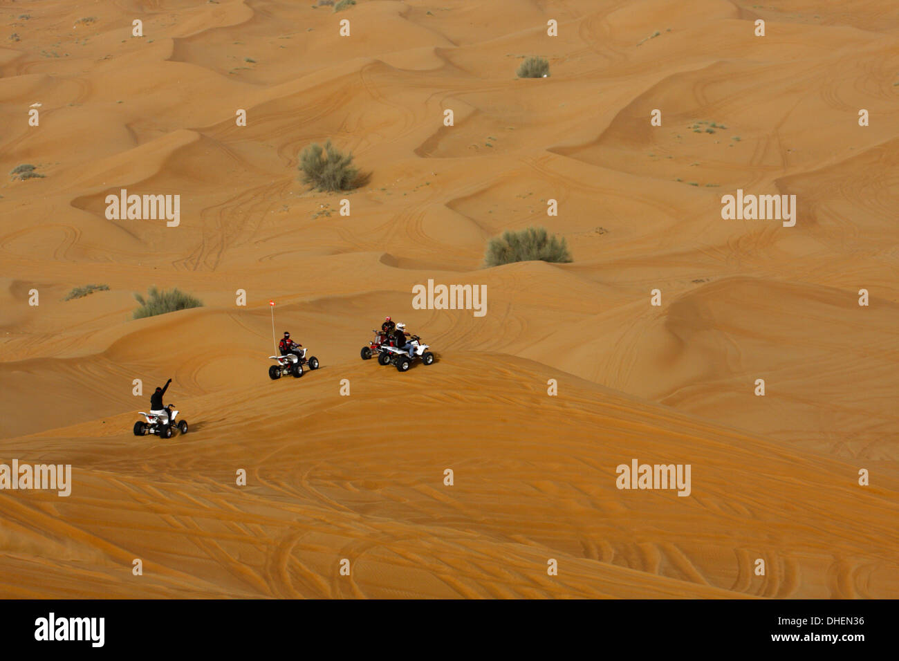 Safari dans le désert, Dubaï, Émirats arabes unis, Moyen Orient Banque D'Images