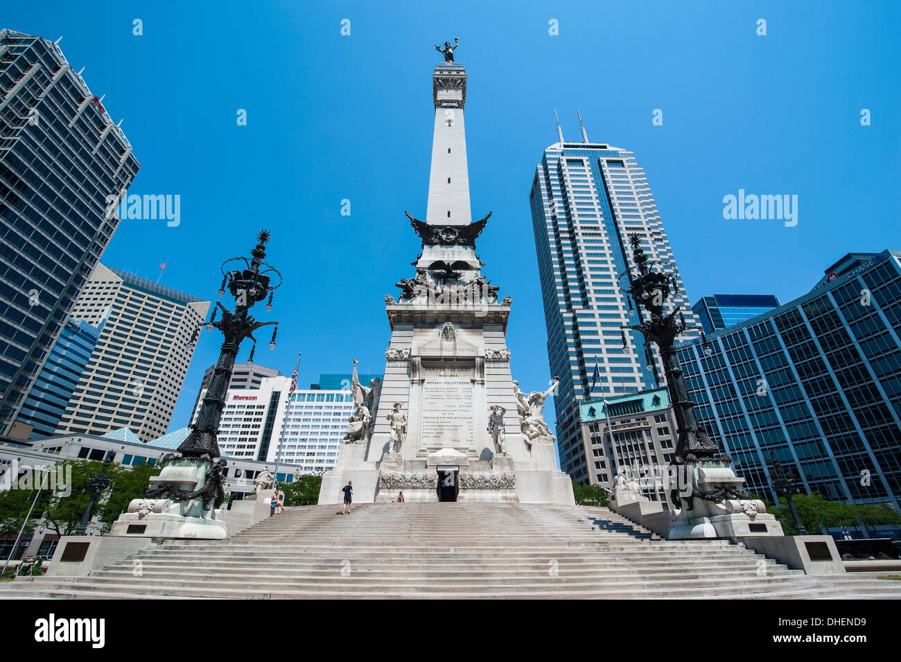 Des marins et des soldats, Monument, Indianapolis, Indiana, États-Unis d'Amérique, Amérique du Nord Banque D'Images