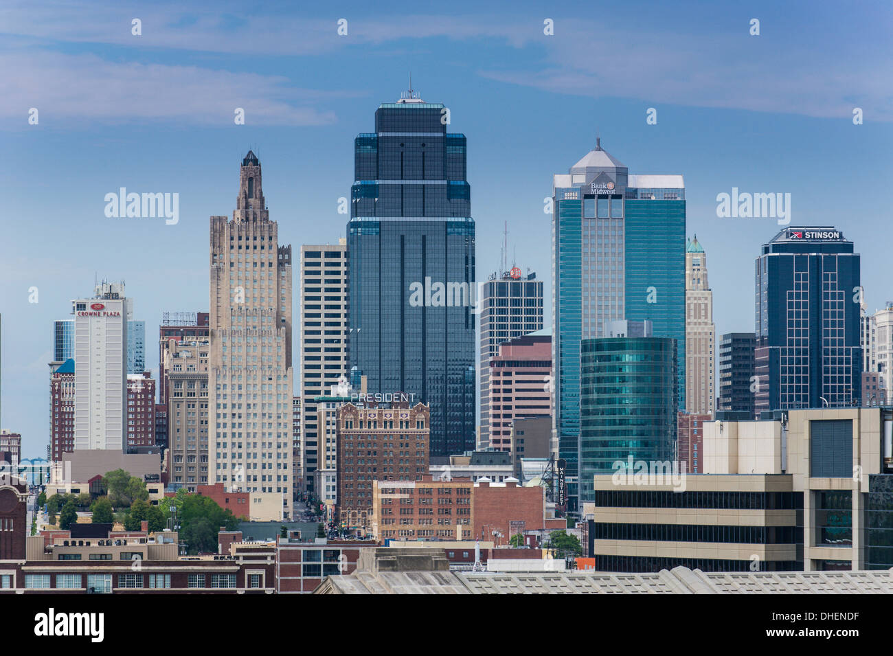 Vue depuis le Liberty Memorial sur Kansas City, Missouri, États-Unis d'Amérique, Amérique du Nord Banque D'Images