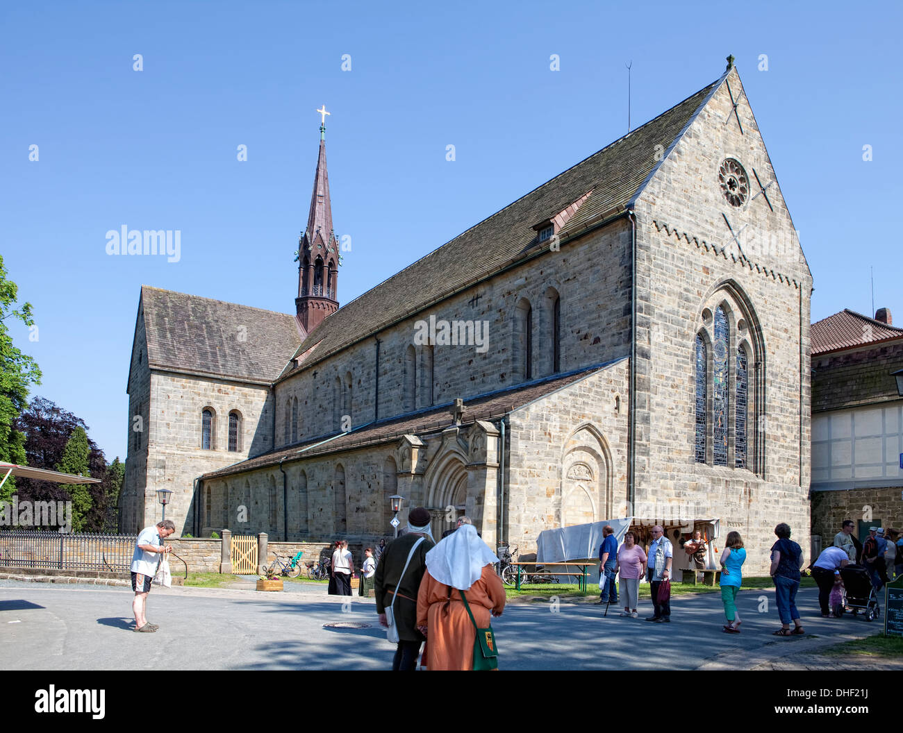 Monastère cistercien Loccum, Basse-Saxe, Allemagne Banque D'Images