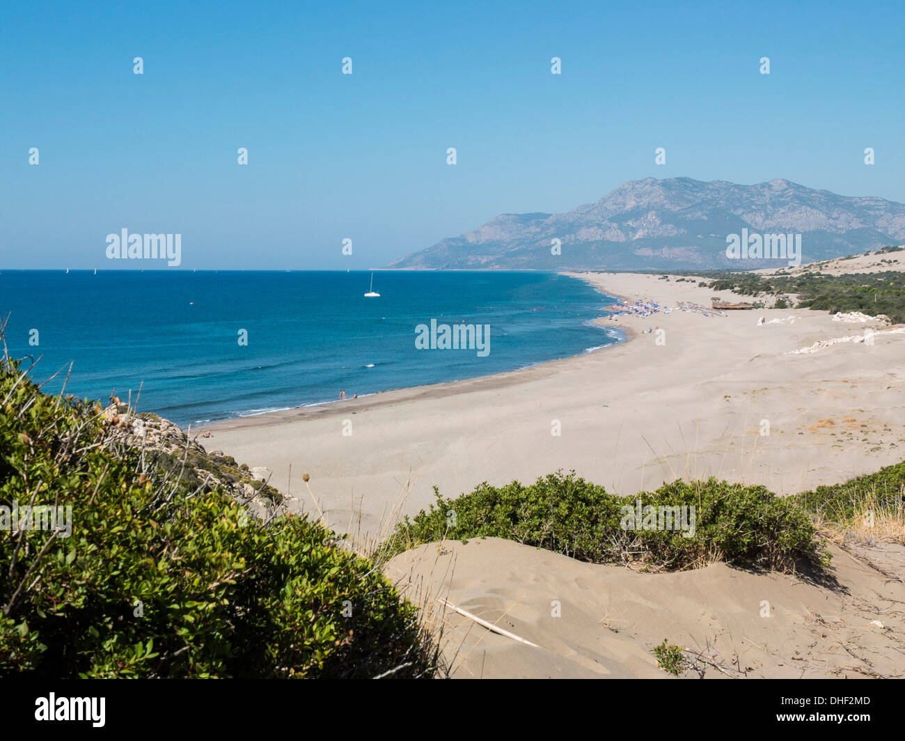 La plage de Patara, la lycie, la Turquie, Banque D'Images