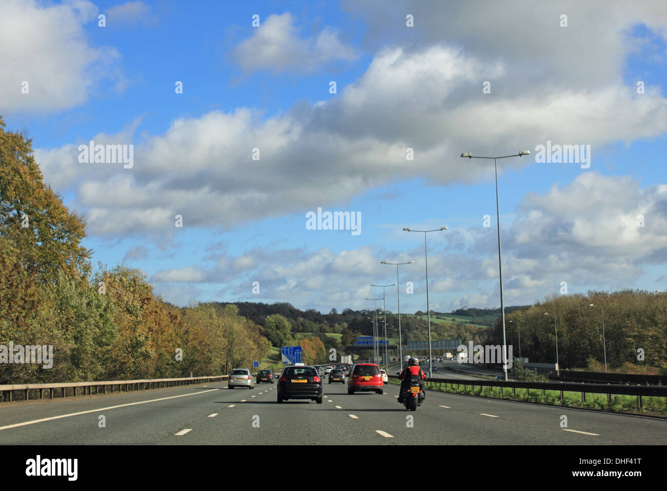 L''autoroute M25 Surrey England UK Banque D'Images