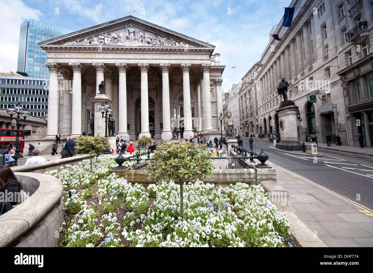 L'Angleterre, Londres, l'ancien bâtiment de la Bourse Banque D'Images