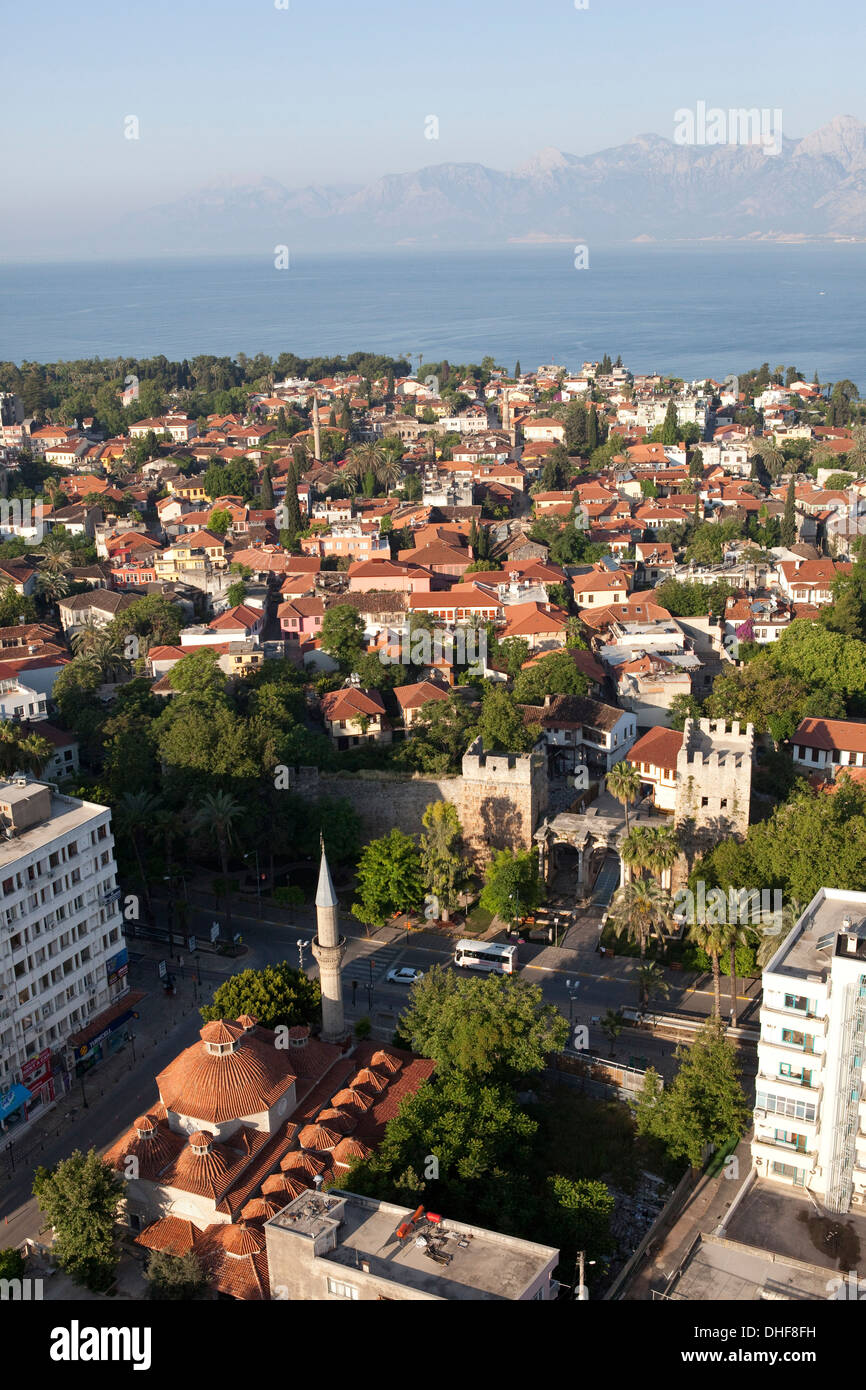 Le Kaleici, le quartier historique d'Antalya, Turquie Banque D'Images