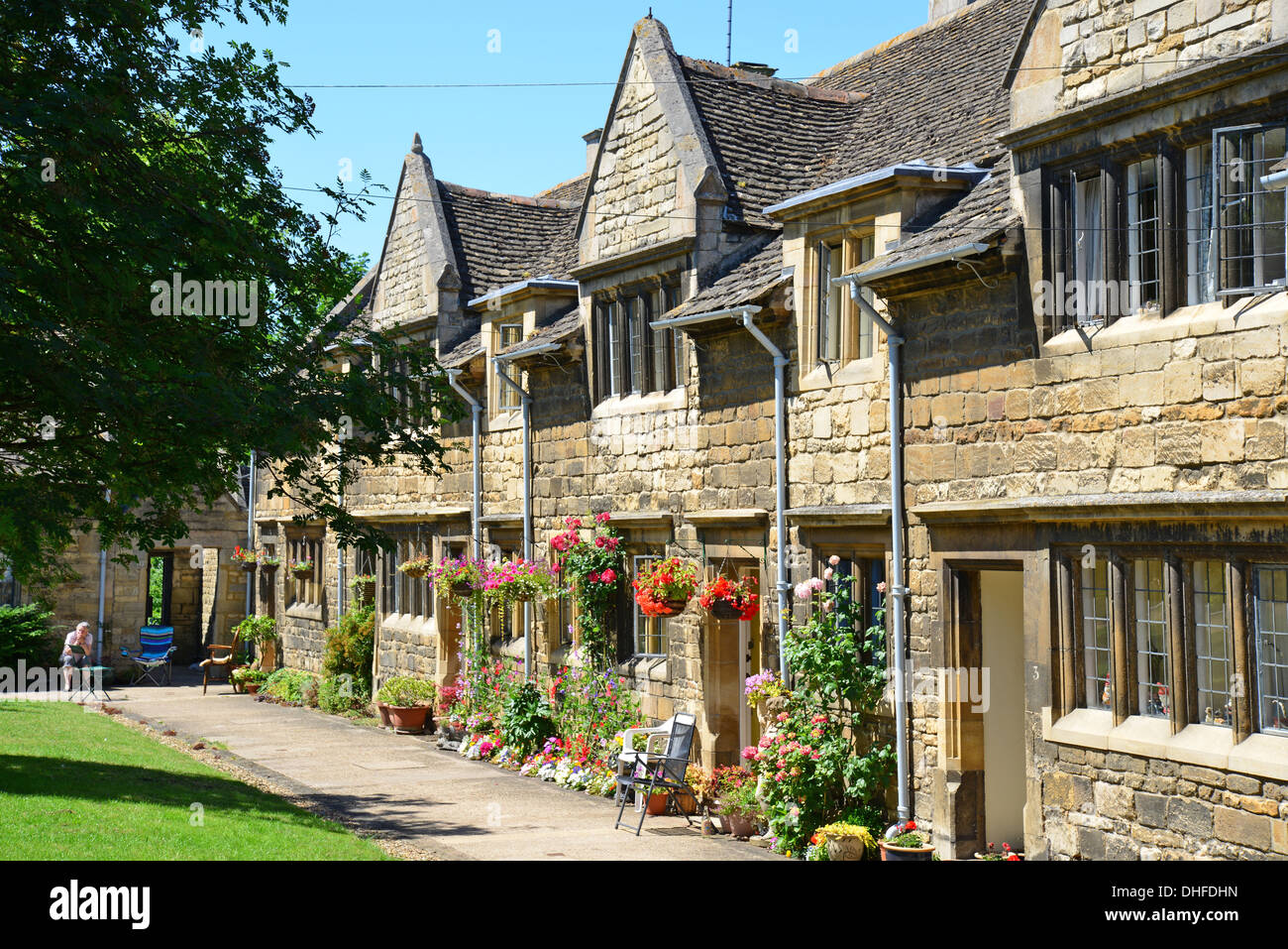 L'hôpital de lord Burghley, Station Road, Stamford, Lincolnshire, Angleterre, Royaume-Uni Banque D'Images