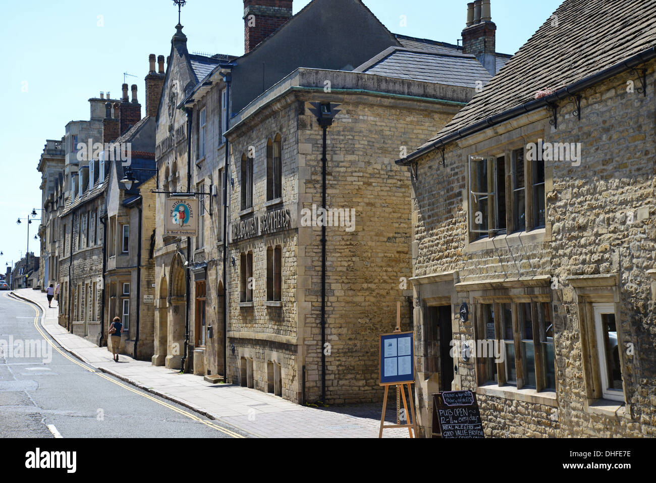 All Saints Street, Stamford, Lincolnshire, Angleterre, Royaume-Uni Banque D'Images
