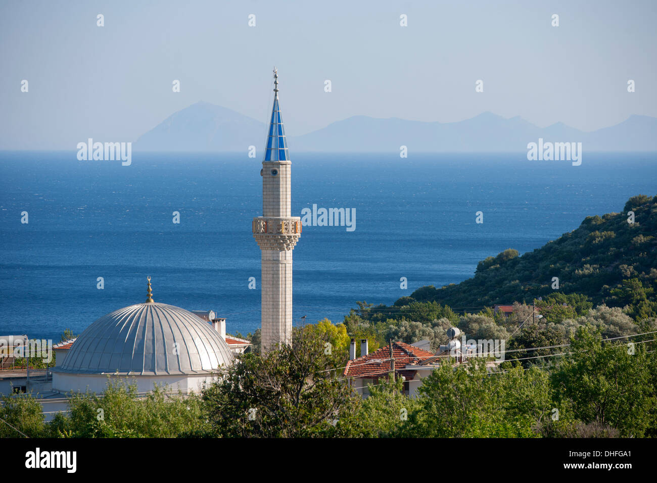 Asien, Türkei, Provinz Mugla, Datca-Halbinsel Dorfmoschee, Mesudiye, Banque D'Images