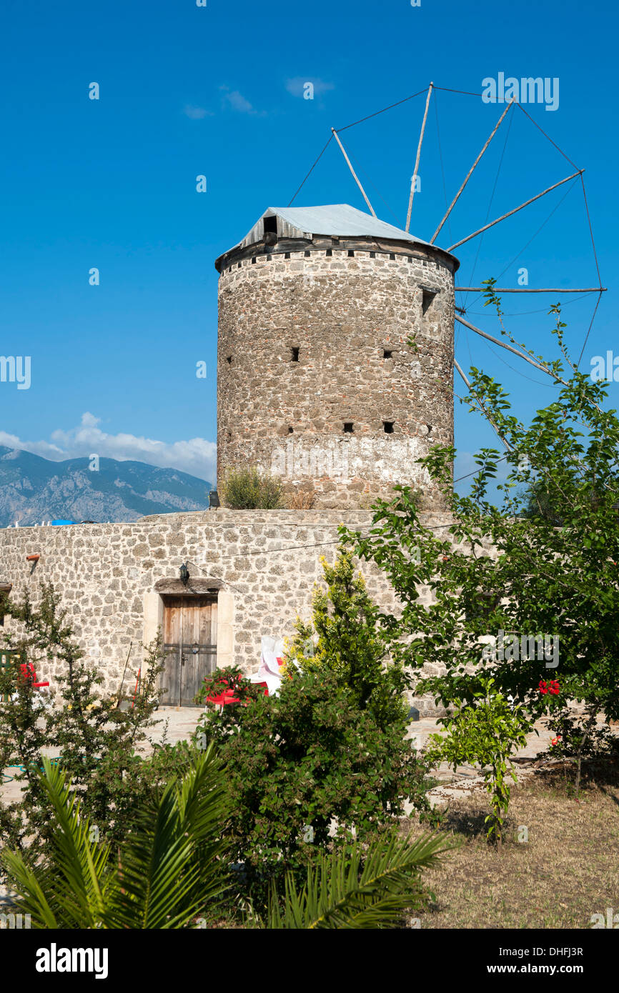 Asien, Türkei, Provinz Mugla, Datça, Resadiye-Halbinsel, Windmühle Banque D'Images