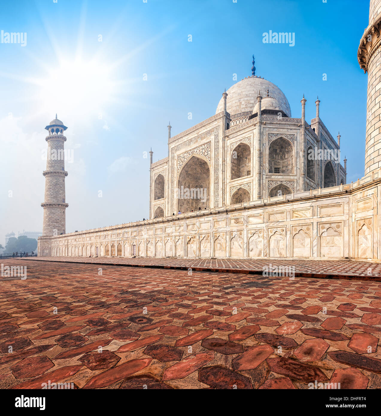 Taj Mahal. Palais indien. Agra, Uttar Pradesh, Inde, Asie Banque D'Images