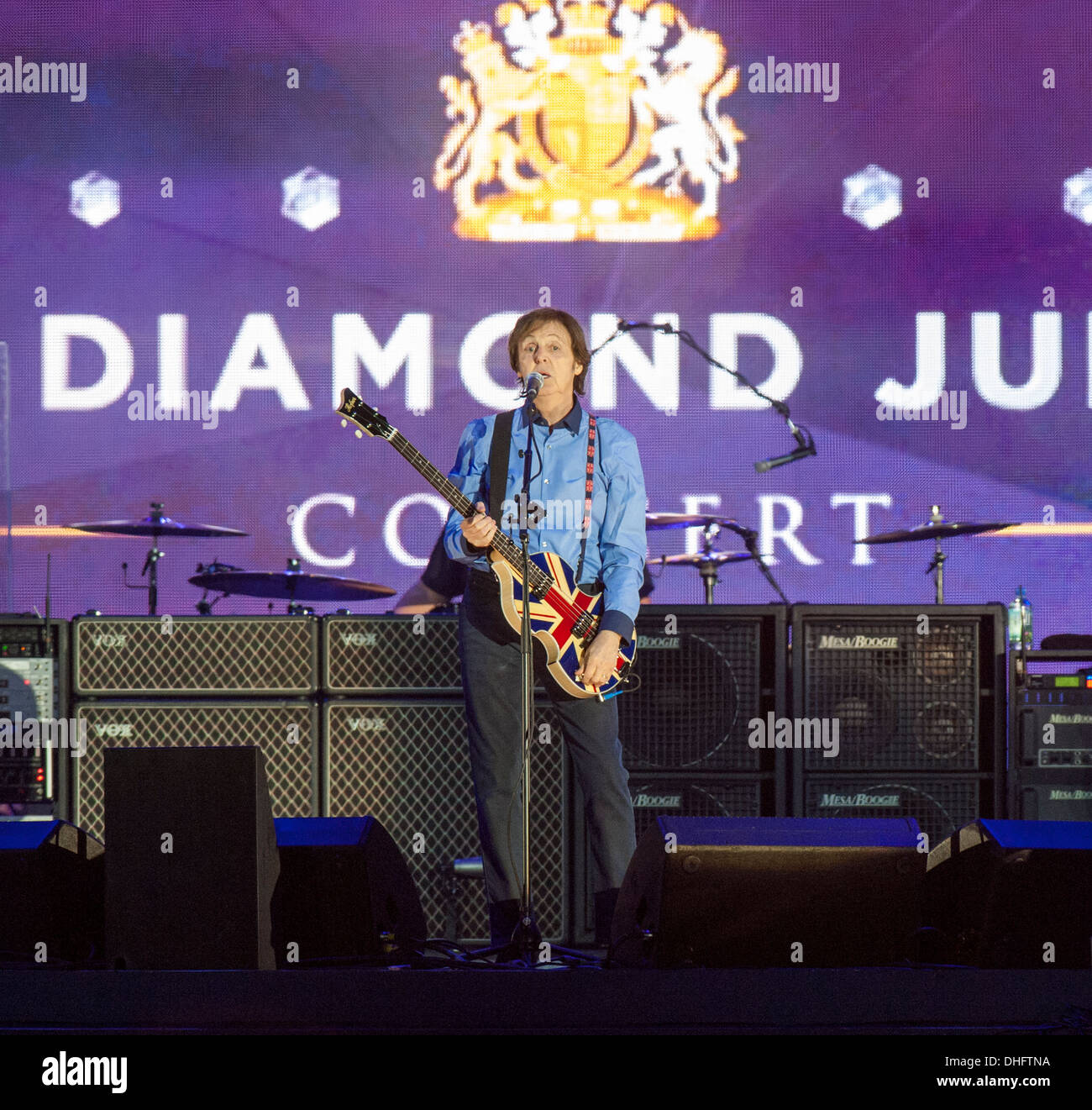 Un concert qui a eu lieu dans le centre commercial le 4 juin 2012 au Palais de Buckingham à Londres pour célébrer le jubilé de diamant de la Reine. Banque D'Images