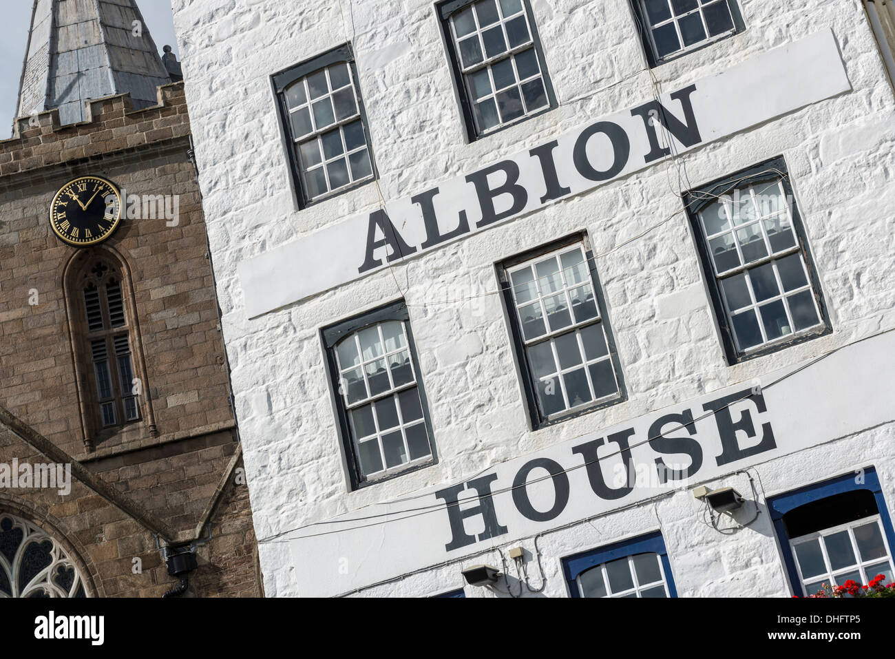 Albion House Tavern St Peter Port, Guernsey, Channel Islands Banque D'Images