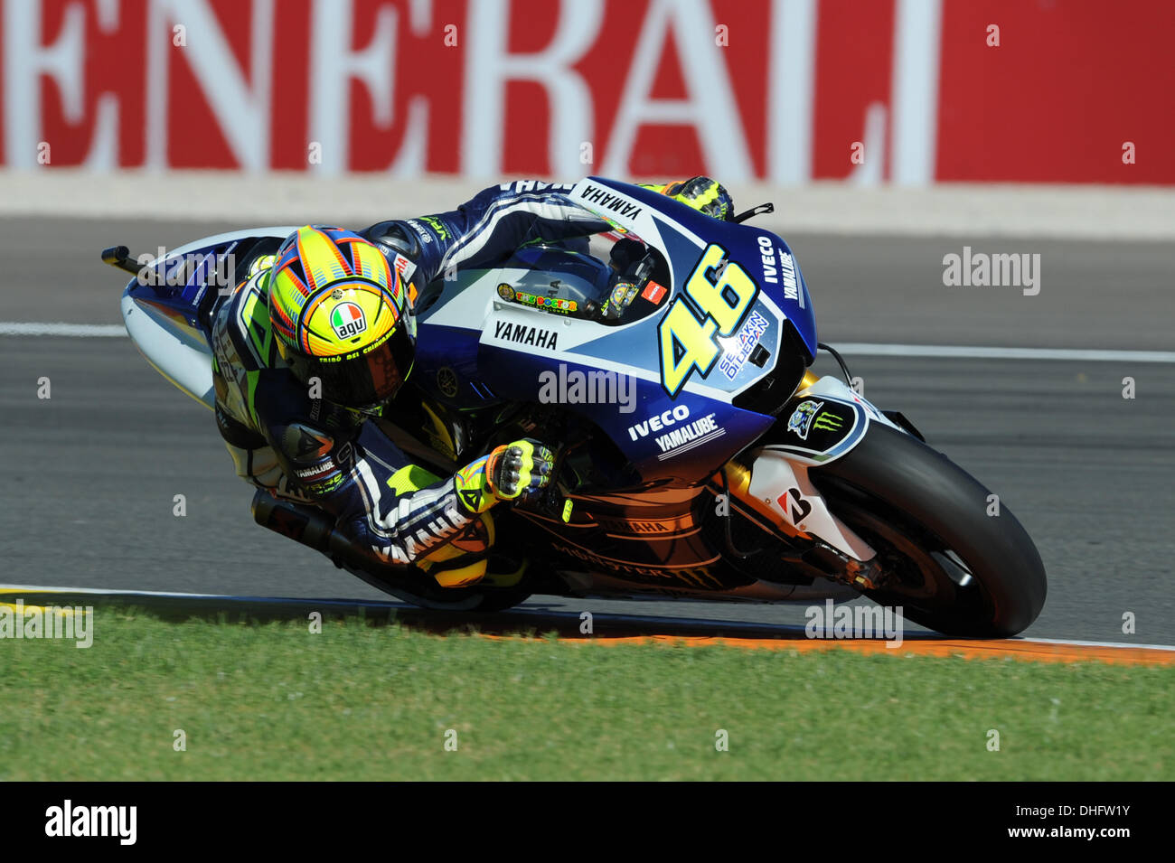 Valence, Espagne. 09Th Nov, 2013. Valentino Rossi lors de la séance de qualification au circuit Ricardo Tormo de Valencia : Action Crédit Plus Sport/Alamy Live News Banque D'Images