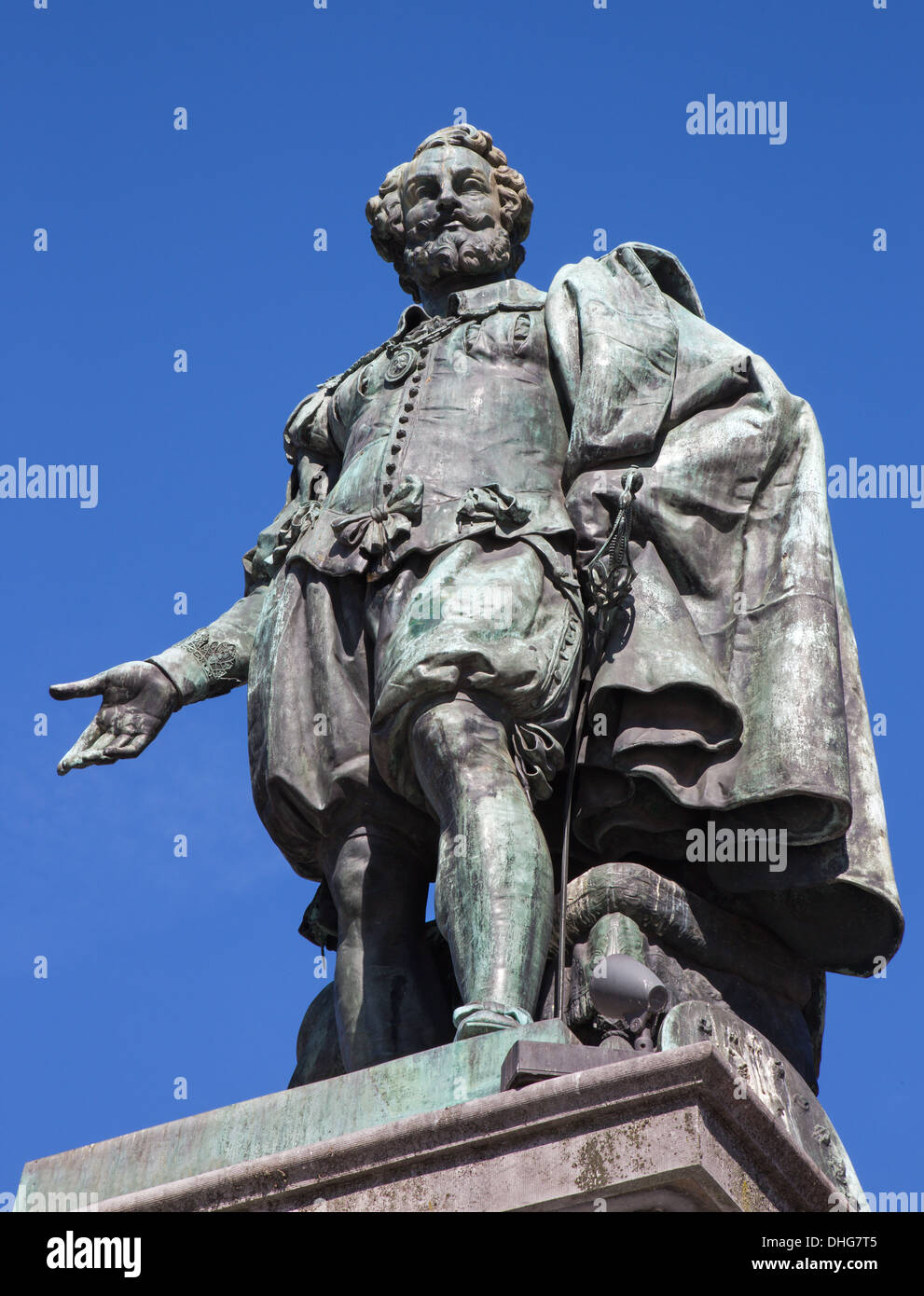 Anvers - Statue du peintre P. P. Rubens par Willem Geefs (1805-1883) Banque D'Images