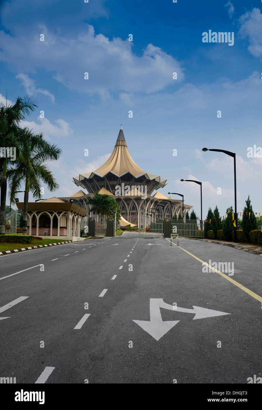 Bâtiment de l'Assemblée de l'État de Sarawak Banque D'Images