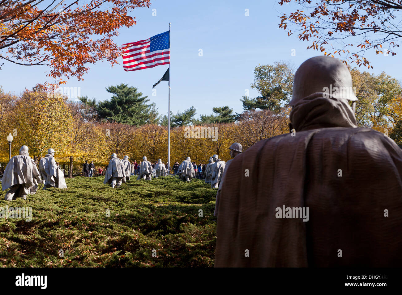 Korean War Veterans Memorial, Washington, DC USA Banque D'Images
