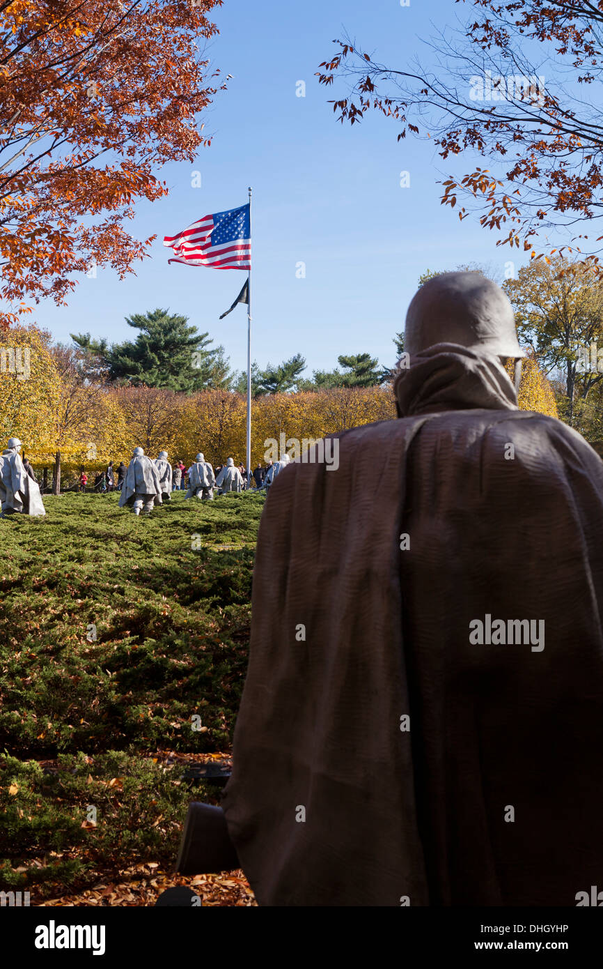 Korean War Veterans Memorial, Washington, DC USA Banque D'Images