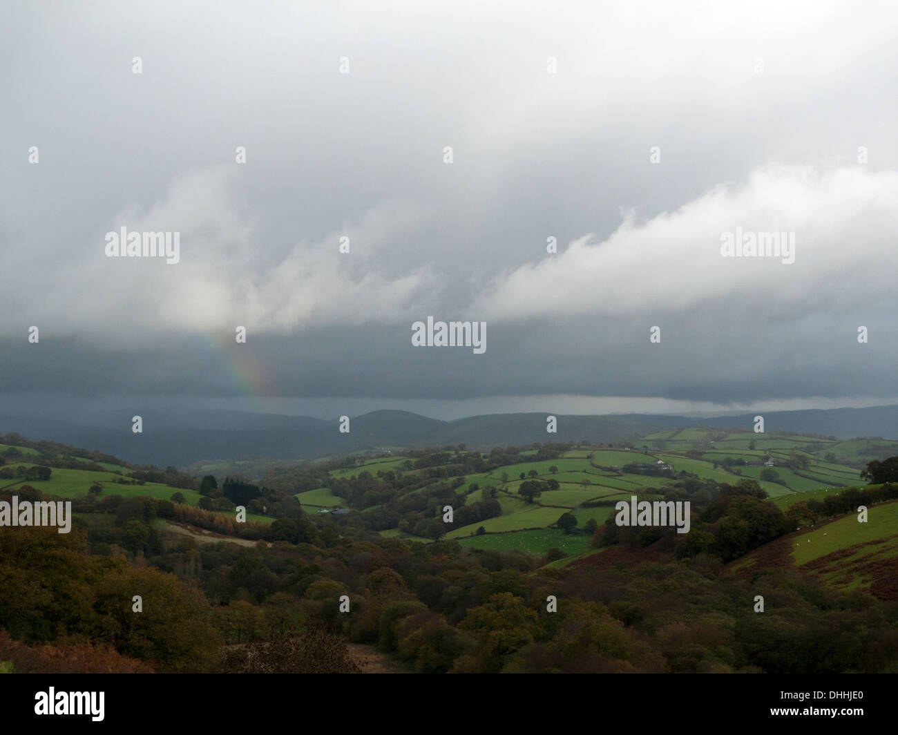 Paysage d'automne sur un jour nuageux dank dans Carmarthenshire Wales UK KATHY DEWITT Banque D'Images