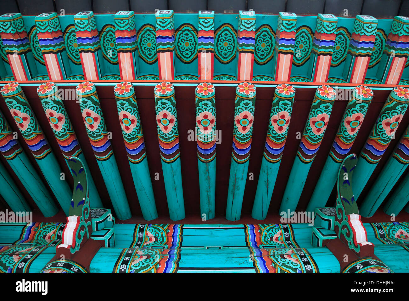 La Corée du Sud, Séoul, Namsangol Hanok, architecture traditionnelle, Banque D'Images