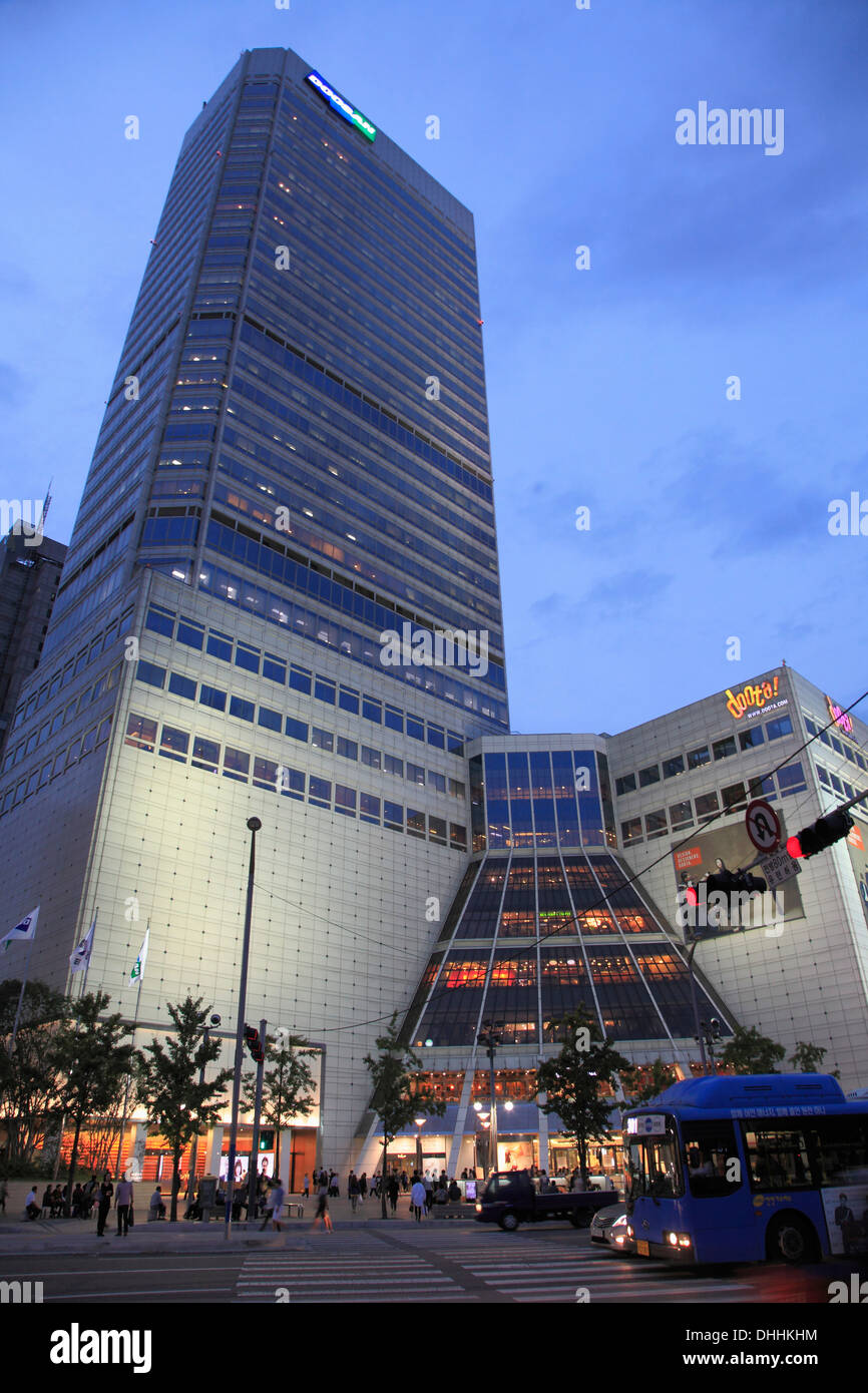 La Corée du Sud, Séoul, zone Dongdaemun, architecture moderne, Banque D'Images